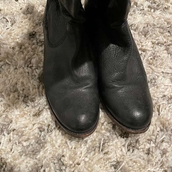 Frye Molly Gore Tall Leather Boots - Picture 7 of 9